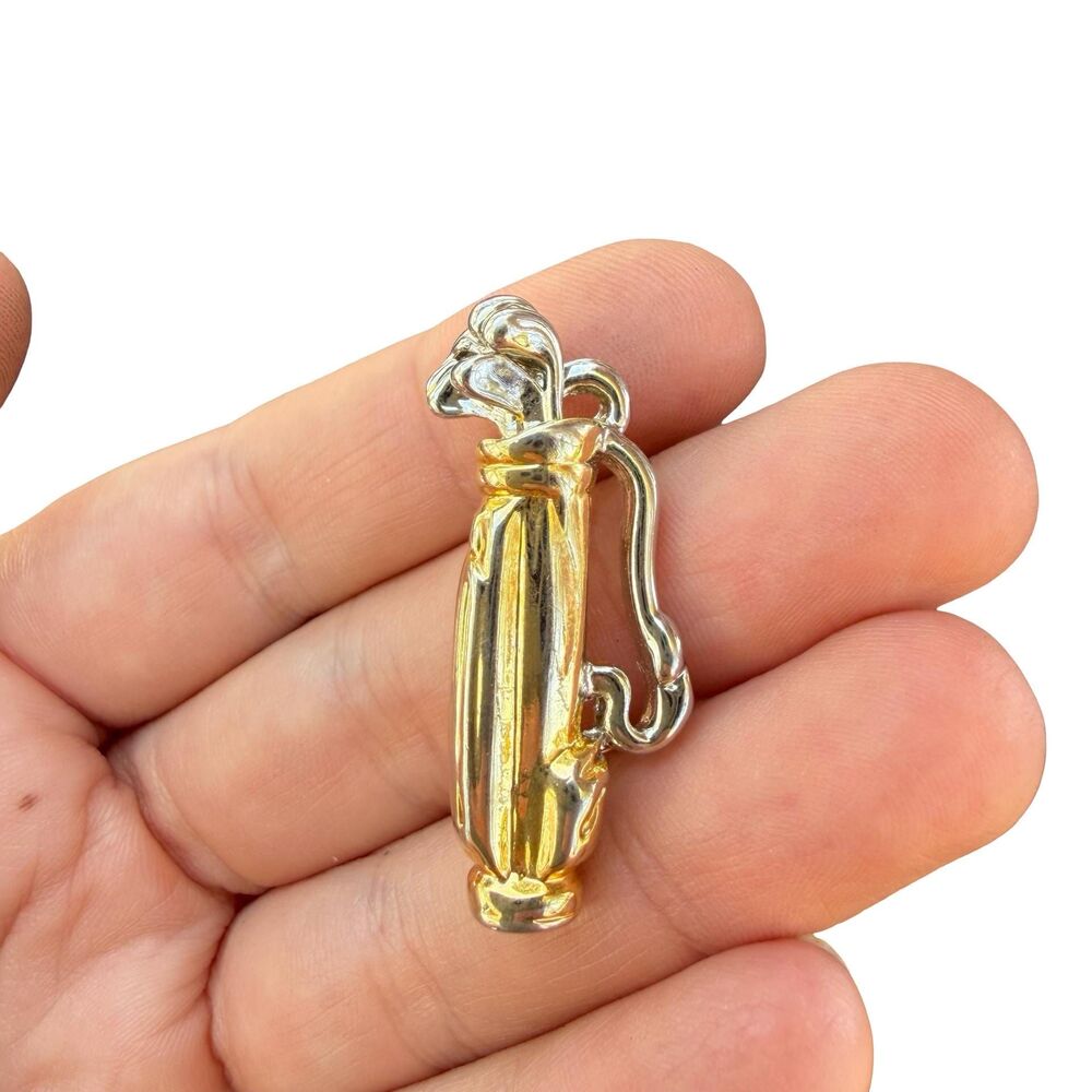 Vintage Jewelry Golf Brooch Golfing Pin